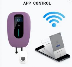 Car Charger with App Control Feature Car charger with app control and Wi-Fi symbols