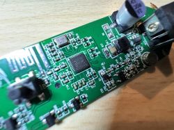 PCB with electronic components, including a BK7231 microprocessor.