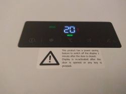 Beko RCNA365E32DZX refrigerator - An exclamation mark pops up every now and then