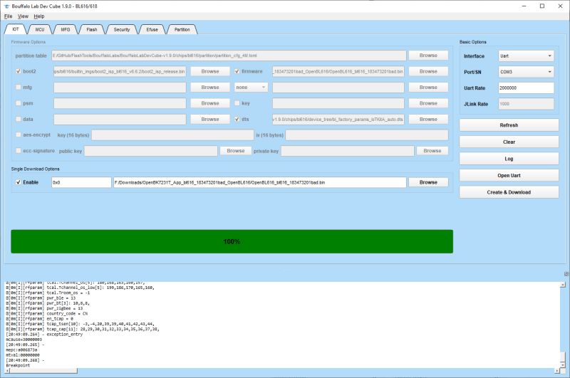 Bouffalo Lab BL616/Ai-Thinker Ai-M62-32S-Kit: OpenBL616