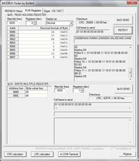 MODBUS Tester - prosty program do testowania transmisji MODBUS