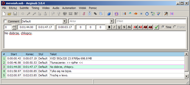 Jak przekonwertować napisy z formatu txt ({11}{172}, HH:MM:SS:Text) do srt? Jak przekonwertować napisy z formatu txt ({11}{172}, HH:MM:SS:Text) do srt?