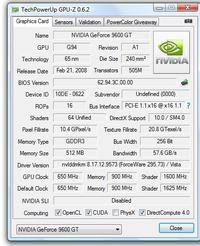 Mało FPS w grach np metin2 przy karcie Nvidia GeForce 9600 GT