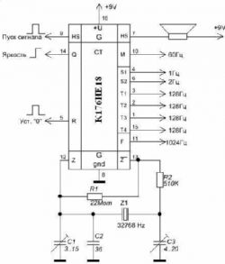 Stary radziecki zegar VFD model Elektronika 6.15M [Schemat]
