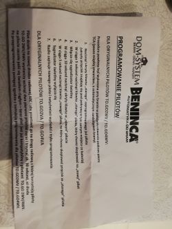Beninca to.go-va Remote Control: How to Copy Settings without Hidden Button (Gate Drive)