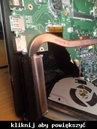 Spalenizna na radiatorze i rurce odprowadzającej ciepło w laptopie - przyczyny?