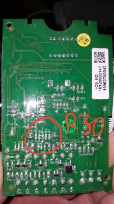 Falownik LS IC5 panel kontrolny uszkodzony rezystor, żeby zobaczyć jaka jest wartość tego rezystora?