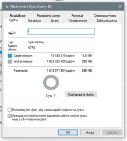 - Rozbieżne, niepełne wartości rozmiaru partycji Windows 10 Pro