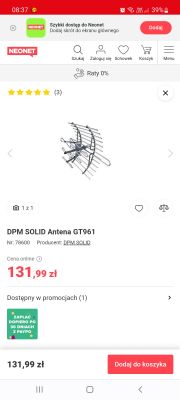 TV LG - słaba jakość sygnału, odbiera tylko TVP