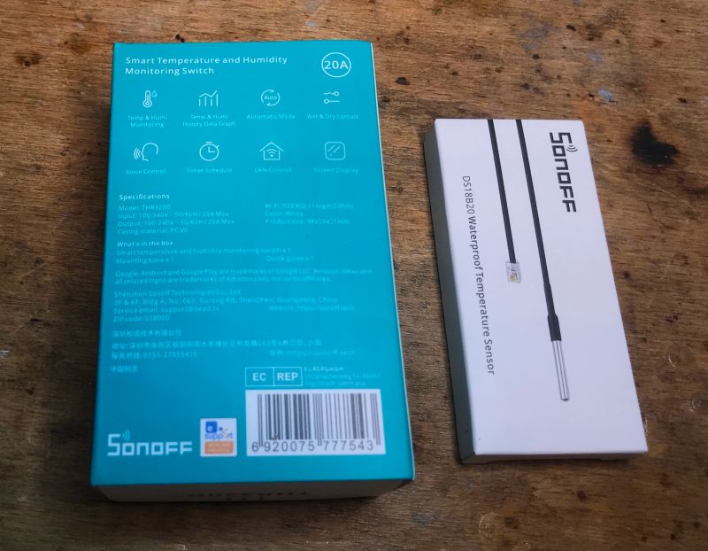 [ESP32] Termostat z wyświetlaczem i WiFi - Sonoff THR320D - aplikacja eWeLink