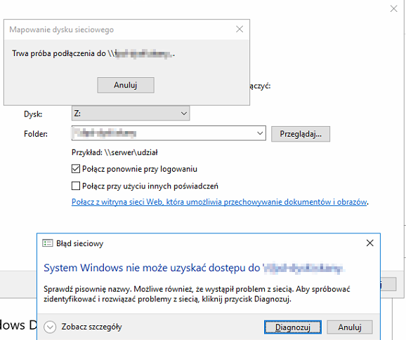 Nieudana Próba Mapowania Dysku Po Nazwie! Co Zrobić?