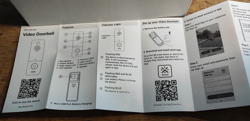 WiFi wireless video intercom - test, app and interior WiFi wireless video intercom - test, app and interior
