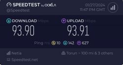 Ograniczenie prędkości na routerze ASUS RT-AC68U z modemu Huawei HG8245X6-10