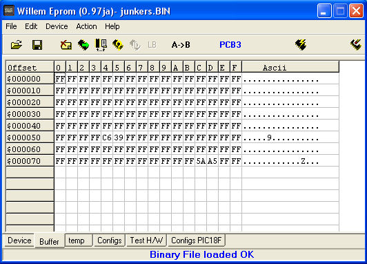 Junkers Novatherm zw20 (eeprom) Junkers Novatherm zw20 (eeprom)
