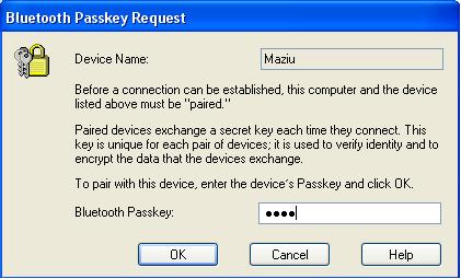 Jak połączyć Sony Ericsson K750i z PC przez Bluetooth Remote Control?