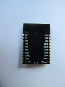Top view of the M0L200PX wifi module with visible pin labels.