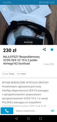 Diagnostyka VW Caddy z 2013 r. - jaki kabel i program?