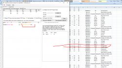 Screenshot of TuyaMCU Explorer/Analyzer tool and Excel spreadsheet.