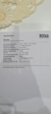 Podpięcie korektora graficznego BOSS do wzmacniacza.