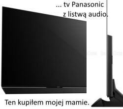 AKTYWNA, trójdrożna 1 kolumna z wbudowanym wzmacniaczem do TV zamiast głośników