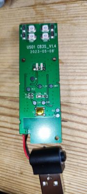 US01 CB3S V1.4 Circuit Board with USB Close-up of US01 CB3S V1.4 circuit board with USB port.