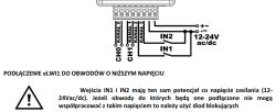 Schemat podłączenia modułu eLWI1 do obwodów o niższym napięciu