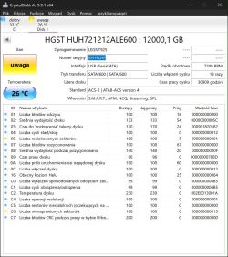 [Sprzedam] Dysk Serwerowy Western Digital 12TB Ultrastar DC HC520 HDD