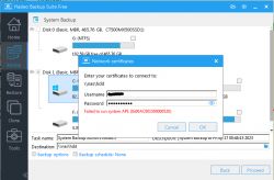 NAS na Raspberry Pi + OMV, programy do backupu nie potrafią się połączyć