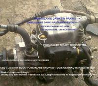 Regulacja końcówek wtryskiwaczy w Sharan 1.9 TDI AFN 1998 - wzrost spalania