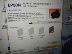 Tusze Epson 1281-4 - Drukarka na zmianę nie widzi różnych tuszy tuszy