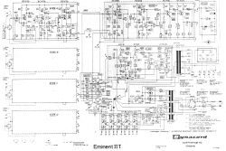 Electronic schematic of the Eminent II T audio amplifier by Dynacord.