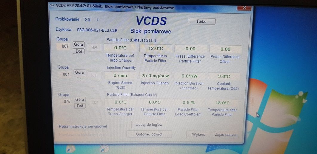 Analiza Temperatury Wok Filtra Dpf W Audi A Sportback R Bls Czy S Prawid Owe