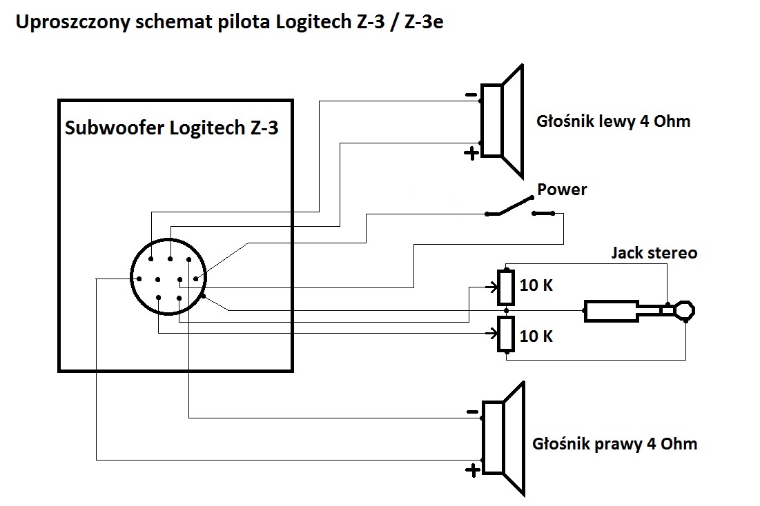Zestaw głośników Logitech Z-3 - potrzebna naprawa ... wiring diagram altec ta 