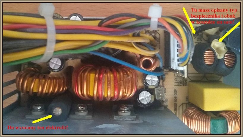 Fortron FSP350-60HLN - Naprawa spalonego zasilacza po przepięciach instalacji