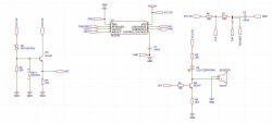 Schemat układu z NE555, termistorem NTC, tranzystorami BC547, LED i brzęczykiem na 5 V