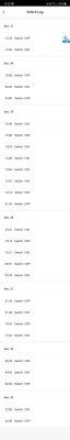 Screenshot showing a switch log from a smartphone.