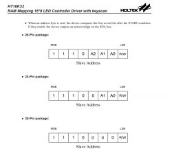 HT16K33 alphanumeric LED display module 14 segments 4 characters - protocol, Ard