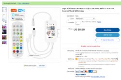Pasek LED WiFi/IR - WX300P - tryb muzyczny - ukryte przyciski [W800-C400]