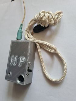 DIY Electronic Device in 3D Printed Case Homemade electronic device in a plastic 3D printed case.