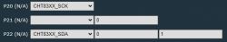 Screenshot of pin configuration for CHT83XX sensor.