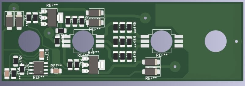 Projekt płytki PCB do lampki LED