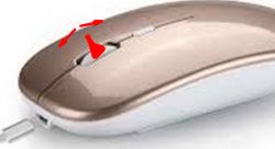 Computer mouse with a scroll stick instead of a traditional wheel