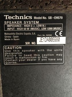 Jaka będzie impedancja? Kolumny Technics SB-EH570 i Pioneer VSX609-RDS.