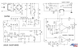 Asus model: SADP 65KB ładowarka rosnące napięcie wyjściowe