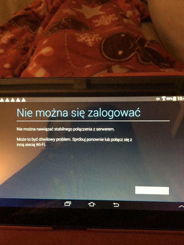 Dlaczego Samsung Galaxy Tab 2 nie łączy się z Wi-Fi i pokazuje taki komunikat?