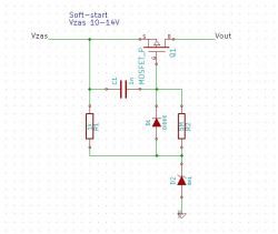 Całkiem prymitywny hot-plug system ;) czyli zwyczajny soft start na 12V. Całkiem prymitywny hot-plug system ;) czyli zwyczajny soft start na 12V.