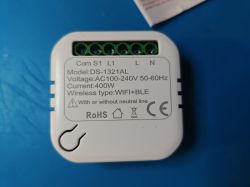 Cozylife DS-1321AL WiFi Switch Module Cozylife DS-1321AL WiFi switch module with visible connection terminals.