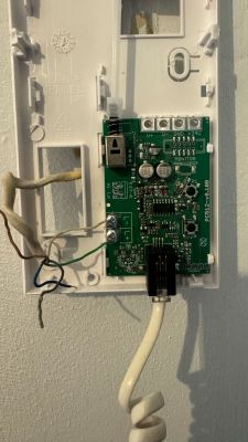 Proel PC512 intercom circuit board with visible wiring and connectors.