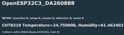 ESP32C3 configuration with temperature and humidity measurements.