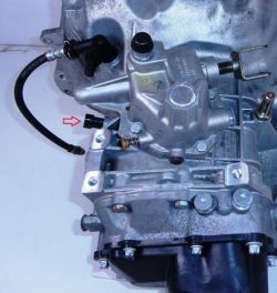 Gdzie w Oplu Corsa C 1.4 Twinport znajduje się czujnik światła cofania?